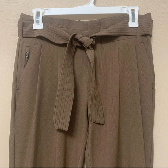 Athleta Skyline Plaid Pant II in Brown Size 2P 2 Petite - Picture 5 of 15